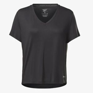 REEBOK Women's Size medium Black Performance Short Sleeved Activewear Top